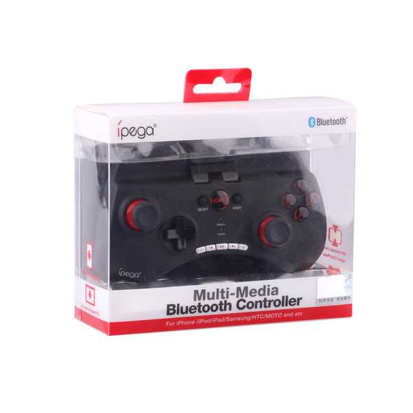 Quality Wireless iPega PG-9025 Bluetooth Game Controller For iPhone iPad Samsung Android Phone Black White DHL Free