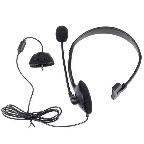 XBOX 360 Black Headphone Wired Premium Microphone Headset