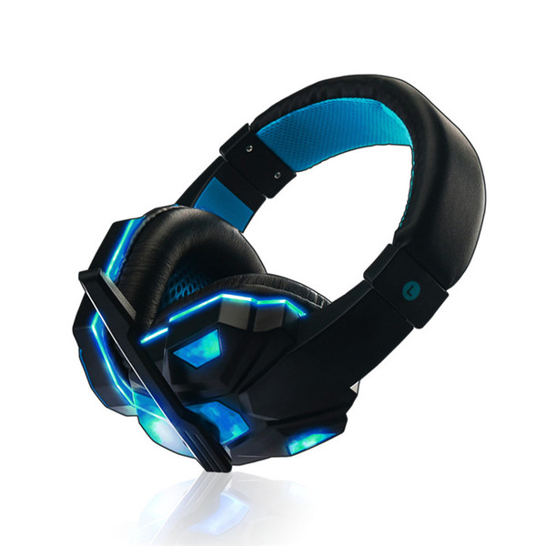 High quality HM-1329 Luminous Gaming Headset Hifi Computer Big Earphone PC Gamer Noise Canceling Headphones with Mic and 3.5mm plug