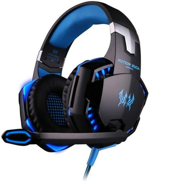 Best PC Gamer casque EACH G2000 Stereo Hifi Gaming Headphones With Microphone Dazzle Lights Glow Game Music Headset fones