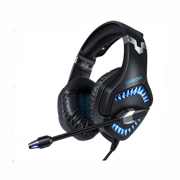 Stereo Gaming Headset for Xbox One PC Over-Ear Headphones with Noise Canceling Mic Soft Breathing Earmuffs LED Light Mute and Volume Control