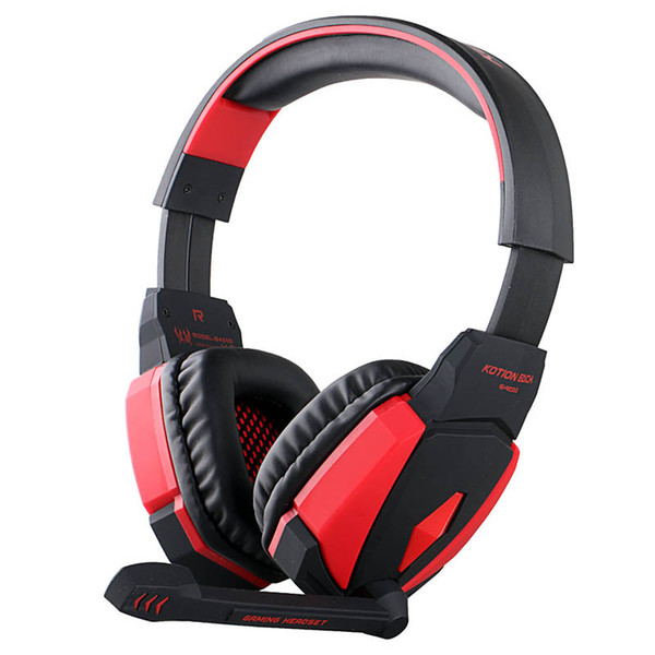 Computer Stereo Sound Mic LED Light Headset for PS3 PS4 PC Gaming Headset Laptop Surround Sound Vibration Game Headphone with Retail box