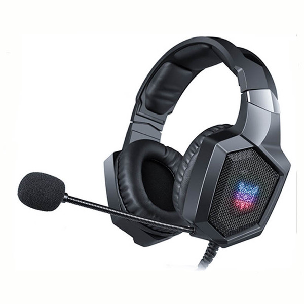 K8 RGB Gaming Headset for PC PS4 Stereo Gaming Noise-cancelling Wired Headset With LED light 3.5mm Hot Cool Games Headphones