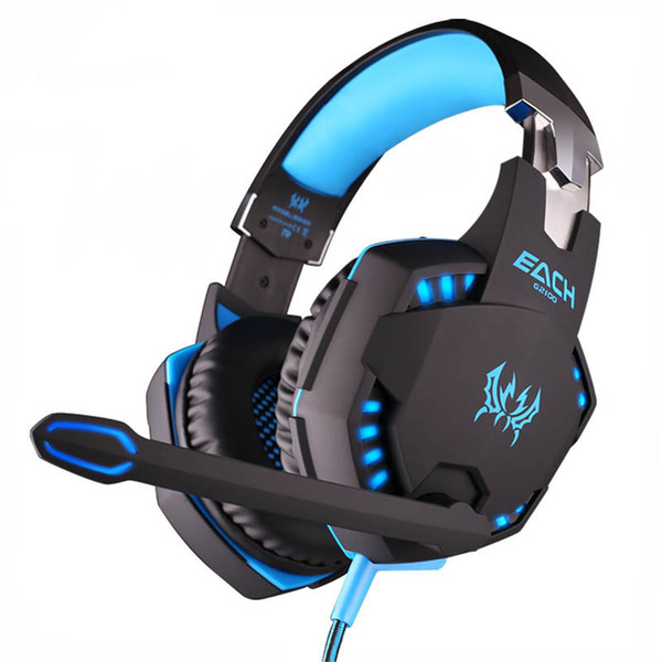 G2100 Gaming Headset Vibration Function Deep Bass earphone Surround Sound Led Light Mic Headphone For PS4 PC Gamer