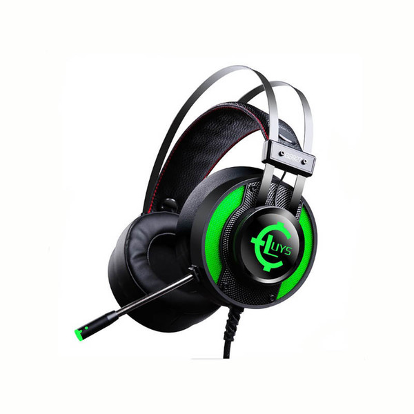 USB Headset 7.1 Surround Sound Computer Gaming Headset with Noise Canceling Mic Volume Control LED Light PC Headphone for Mac Laptop