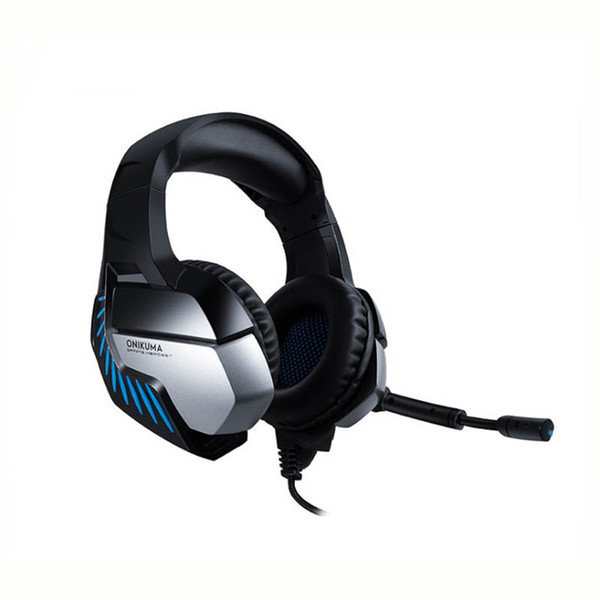 K5Pro Stereo Gaming Headsets For PS4 New Xbox One PC Headphones with Mic and LED Light Blue