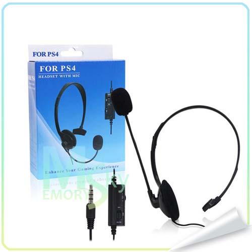 2014 hot sale Single-side Broadcaster Wired Gaming Headset Earphone Headphone for Sony PlayStation 4 PS4 002097