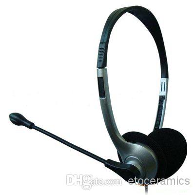 Computer Headphone Microphone Headset for PC Skype MSN (over-the-head design)