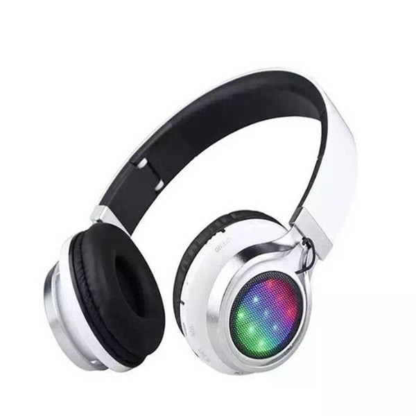 Foldable colorful wireless gaming headphones Portable stereo audio Mp3 headset Earphone With Mic Support FM free shipping