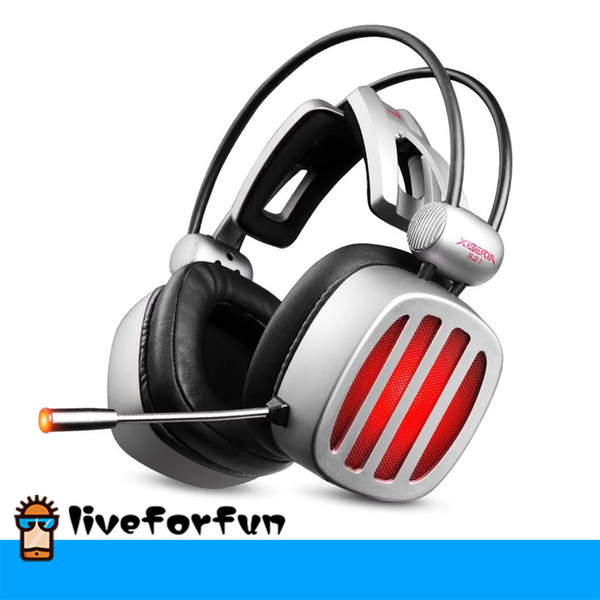 S21 Computer Gaming Headset Gaming Headphones 7.1 Microphone Headphone HiFi USB Gaming Headphones Wear Comfortable