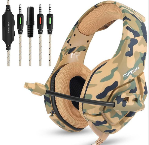 Camouflage PS4 Headset Bass Gaming Headphones Game Earphones Casque with Mic for PC Mobile Phone New Xbox One Tablet