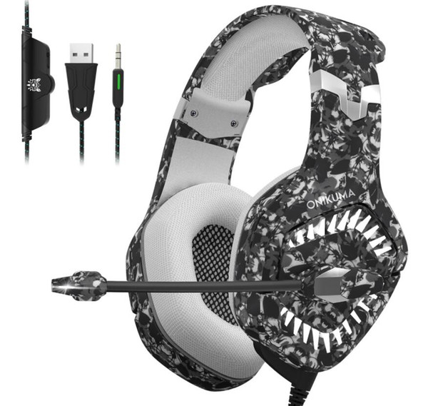 Onikuma K1pro Game headset tooling gaming headsets Headphone Luminescence Serious Bass Stereo for PC XBOX ONE PS4 cell phone Computer DHL