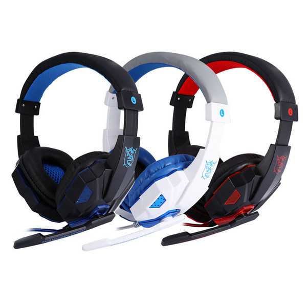 Stereo Gaming Headphone with Microphone Wired Headsets with LED Light Voice Control Noise Cancelling Headphone fast