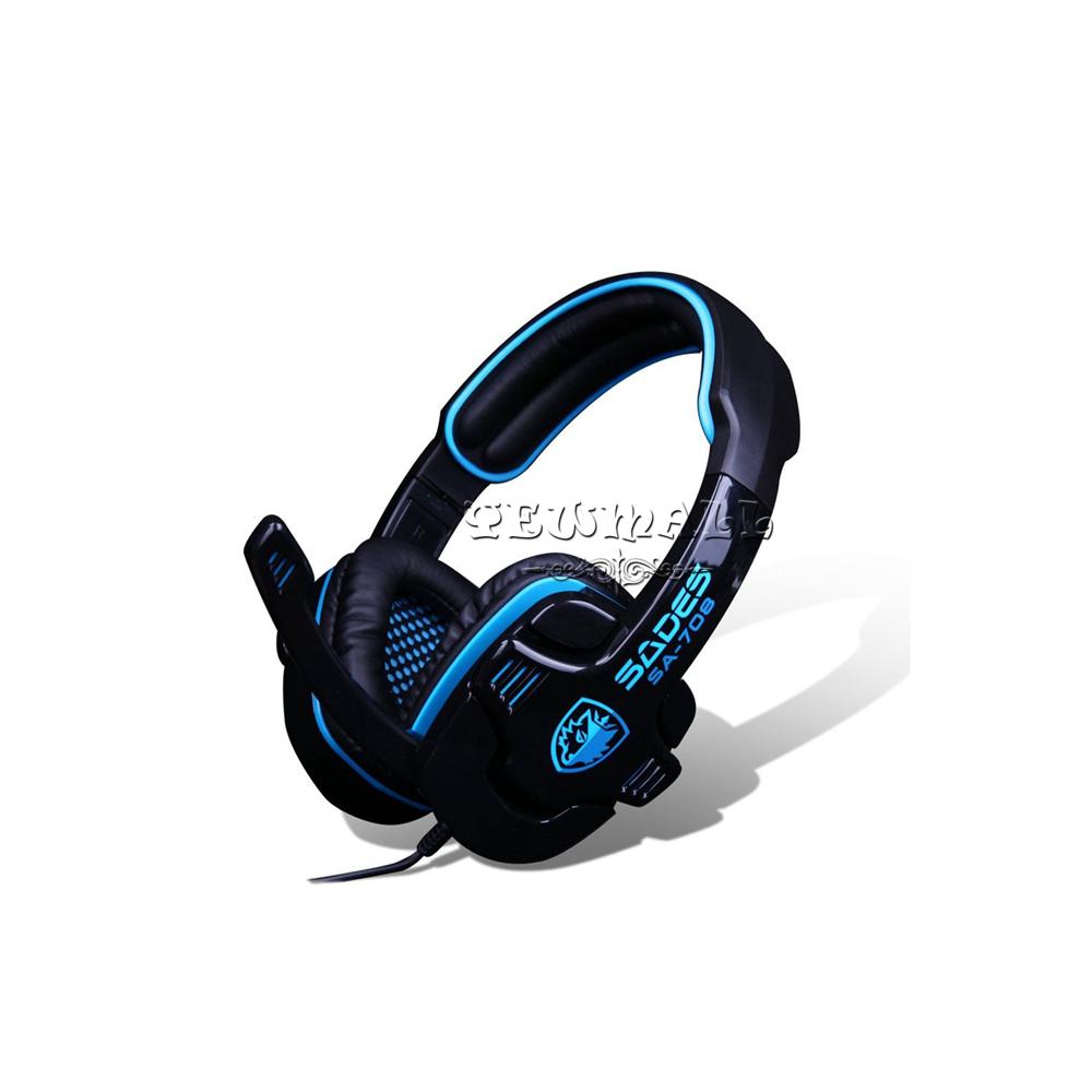 Top Quality SA-708 Gaming Headset WCG Recommended Professional HD Headphone Game headsets With Microphone for LOL DOTA CS CF Esports