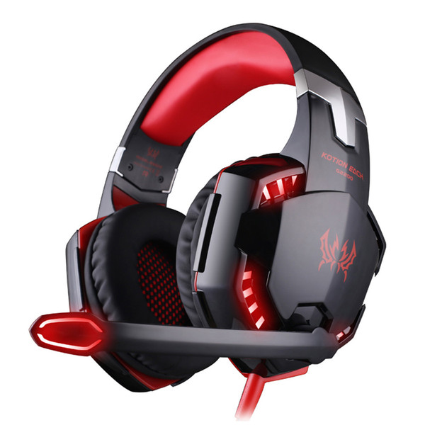 2018 Innovative G2200 USB 7.1 Surround Sound Vibration Game Gaming Headphone Computer Headset Earphone Headband with Microphone LED Light