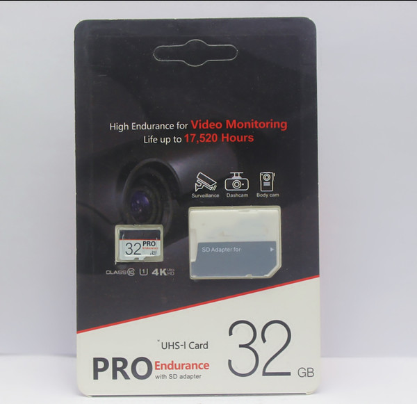 2019 hot Latest Hot Memory Card C10 PRO 32GB 64GB 128GB 256GB microSDXC UHS-I Card Monitoring Driving Recorder DHL Shipping