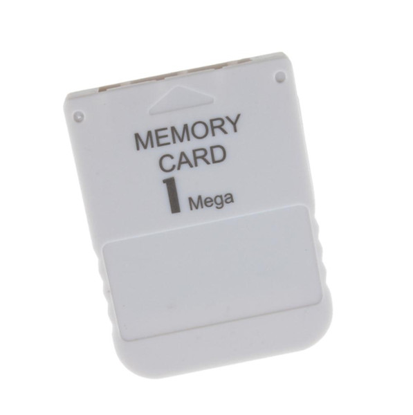 White 1MB 1M Memory Save Saver Card For Playstation One For PS1 PSX Game System DHL FEDEX EMS FREE SHIPPING