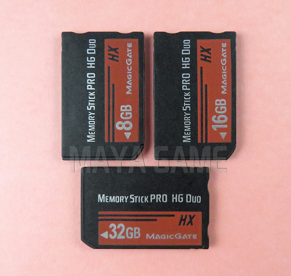 Red High Speed real Capacity MS HG 8GB 16GB 32GB Memory Stick Pro Duo Memory Cards for psp 1000 2000 3000