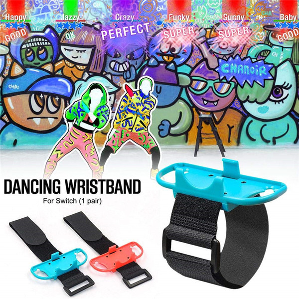 2PCS New WristBand for Switch Joy-Con Controller Adjustable Just-dance Wristband Hand Straps Games Accessories Nintendo Just Dance band