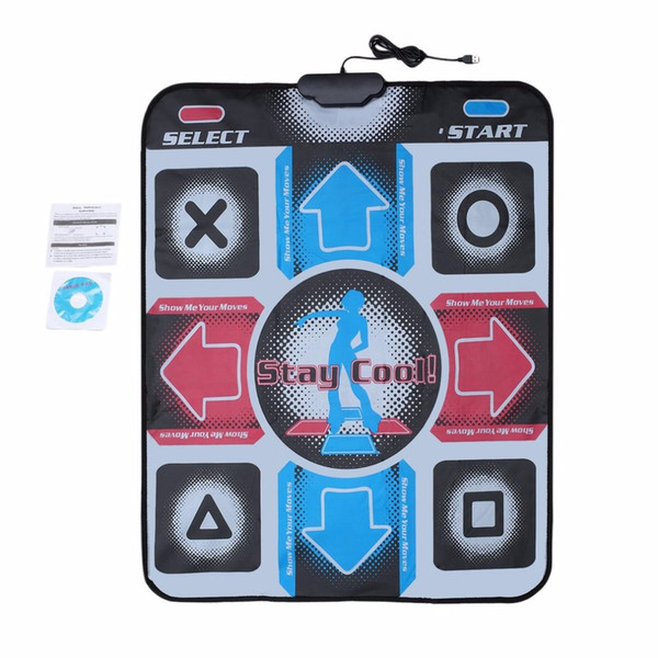 HD Non-Slip Dancing Step Dance Mat Pad Pads Dancer Blanket Fitness Equipment Revolution Foot Print Mat to PC with USB