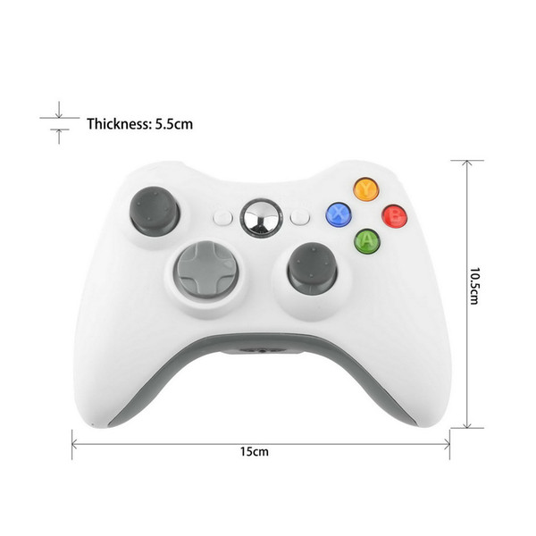 Freeshipping NEW 1 PC Wireless Shock Game Controller For Microsoft xBox 360 xBox360 white