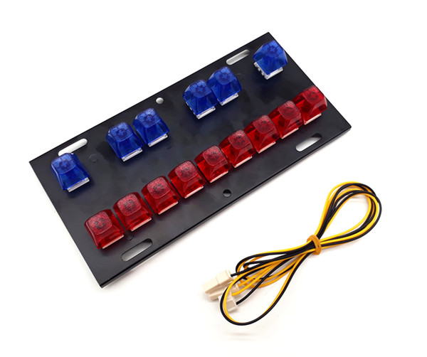 Slot Game Machine Lighted Keyboard with 15 Keys Mechanical Button Switch Keyboard Button Switch for Small Type Slot Game Machine