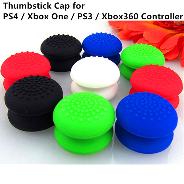 Free shipping Anti-Slip Silicon Thumbstick Thumb Grip Stick Joystick Cover Case Cap for PS4/Xbox one / PS3 / Xbox 360 Controller