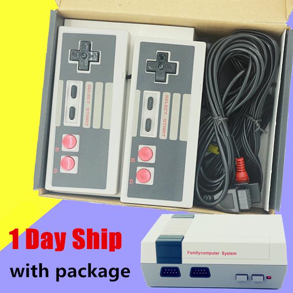 New Arrival Mini TV Game Console Video Handheld for NES games with retail boxs can hold 500 620 Games Free DHL