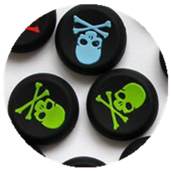 100pcs/Lot Skull Head Protective Thumb Stick Grip Joystick Cover Case Cap for PS4, PS3, XBOX ONE and Xbox360 game controllers