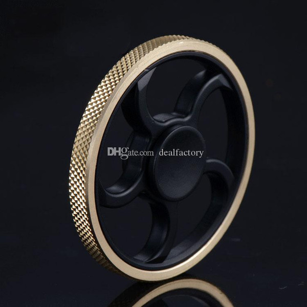 Round Wheel Brass Hand Fidget Spinner For Kids and Adults