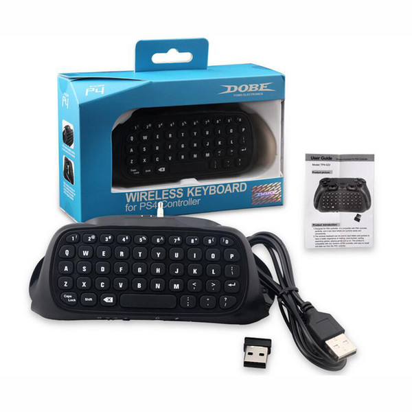 2.4G Wireless Chatpad for PlayStation 4 Joystick Mini Wireless Keyboard Joystick Chatpad Message Keyboard Wireless in Retail Package