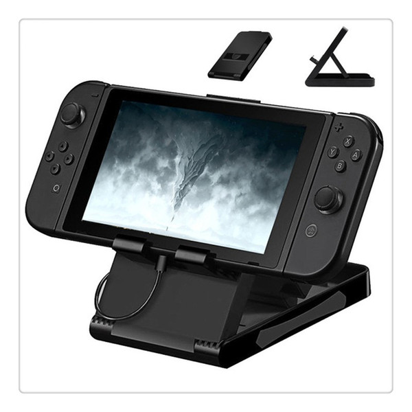 2018 Universal Playstand Desktop Stand Game Console Holder Adjustable Angle Foldable Base Bracket Black Hot Sale