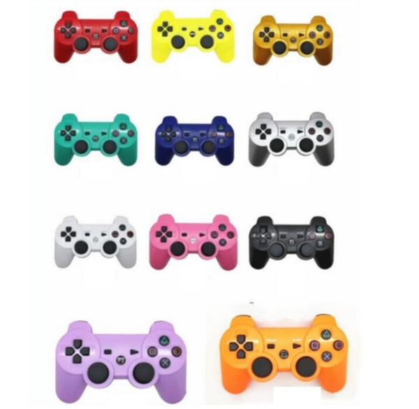 For PS3 gamepad the wireless bluetooth gamepad comes in a variety of colors