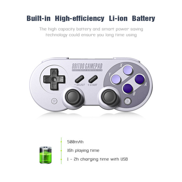 8Bitdo SN30 Pro Bluetooth Gamepad Wireless Game Controller with Joystick for Windows Android