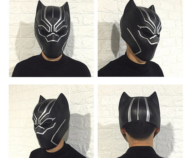 The Avengers Vacanda Game Toy Black Panther Masks Movie Fantastic For Cosplay Men's Latex Party Mask for Halloween Costumes Party