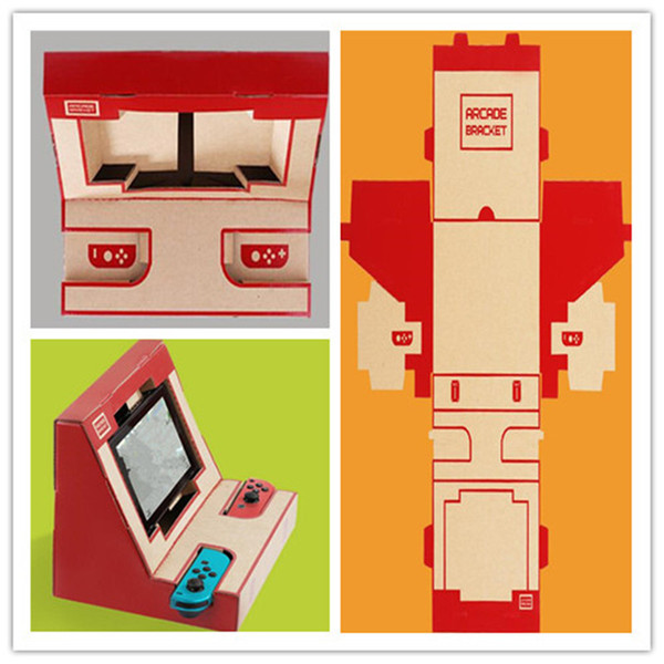 Dropshipping Foldable Stand Origami Labo DIY Cardboard Creations Game Holder Kit Toys for NS Switch Paper Arcade Bracket Game Accessories