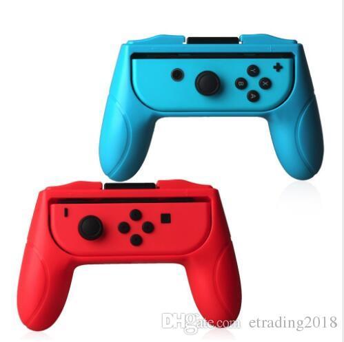 New Grips for Nintendo Switch Joy Con Controller Set of 2 Handle Comfort Hand grips Kits Stand Support Holder Shell