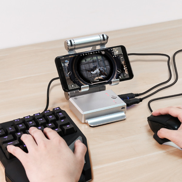 GameSir X1 BattleDock Keyboard and Mouse Converter for Hot FPS, RoS, Mobile Legend games, Phone Holder, Power bank