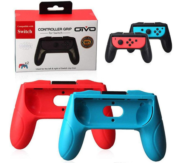 Grips for Nintendo Switch Joy Con Controller Set of 2 Handle Comfort Hand grips Kits Stand Support Holder Shell