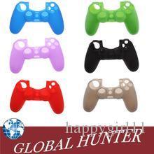 Wholesale retail Rubber Silicone Soft Gamepad Joypad Cover Case For Sony PlayStation Dualshock 4 PS4 Controller Protection Skin Shell