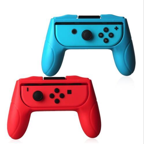 New Grips for Nintendo Switch Joy Con Controller Set of 2 Handle Comfort Hand grips Kits Stand Support Holder Shell