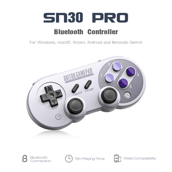 Original 8Bitdo SN30 Pro/SF30 Pro Wireless Game Controller with Joystick Bluetooth Gamepad for Windows Android Steam Nintendo Switch