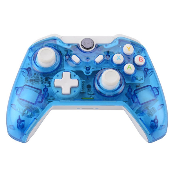 Wireless Controller Controle For Microsoft Xbox One Controller Joystick For Xbox One PC Windows Gamepad Transparent with LED Free DHL