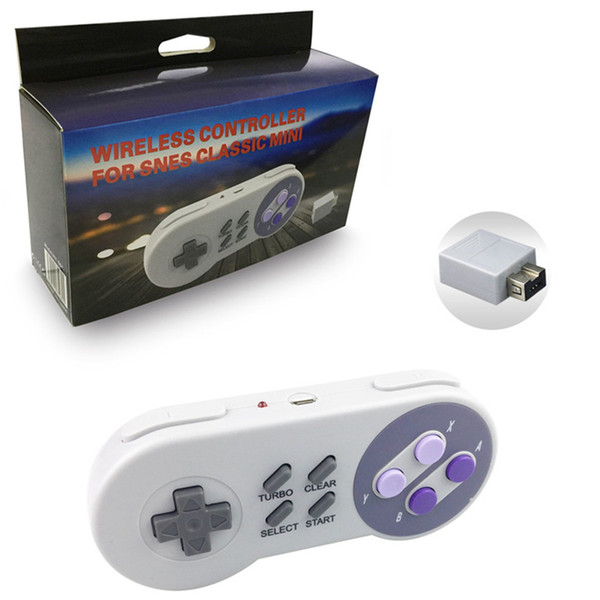 2018 Wireless Gamepads 2.4GHZ Joypad Joystick Controller for NES SNES Super Nintendo Classic MINI Console remote Accessories Free DHL