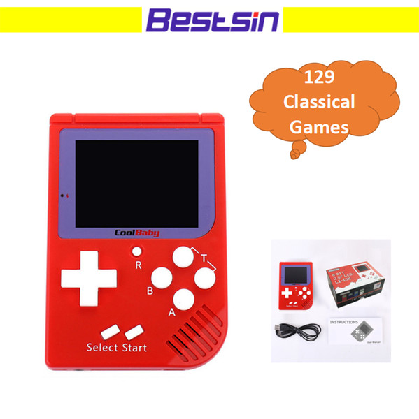 Bestsin CoolBaby Mini Handheld RS-6 Portable Mini Game Pad Console Color LCD 2.5 Inch Screen Player For FC Game