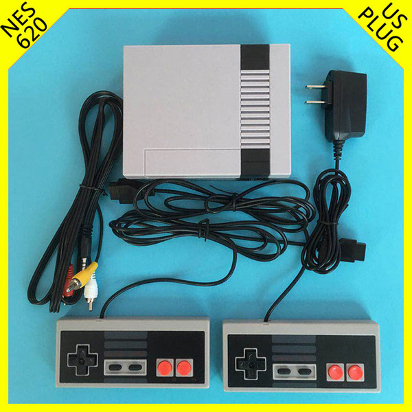 (Two keys)(US)Mini TV Video Game Console Handheld for NES MODEL FOR NES 620 AV games consoles with retail boxs hot sale free shipping