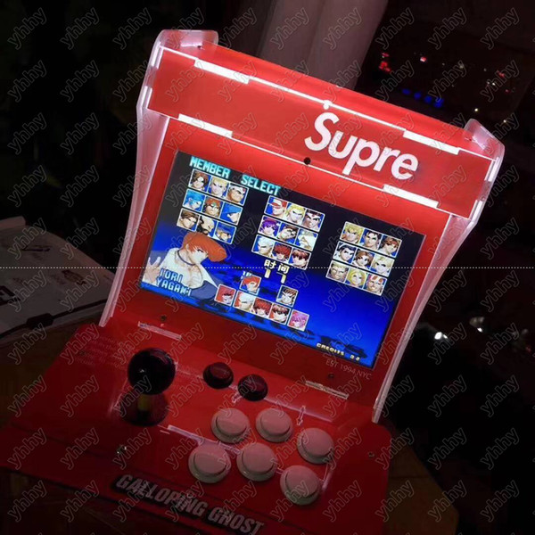 NEW Latest Retro Games Console Galloping Ghost arcade Double player 10 inch LCD Rocker lever game console DHL free shipping