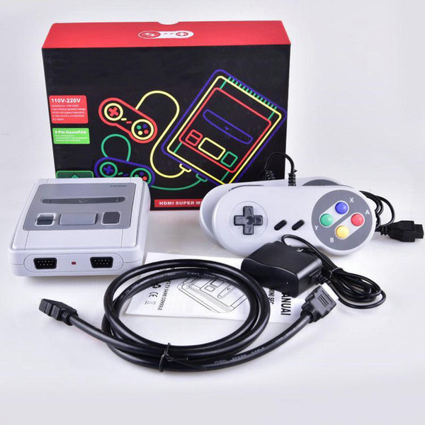 SNES 621 Video Game Consoles HDMI Out Can Store 621 Classic Games Handheld Retro Game Player Snes With Retail Box DHL Free Shipping