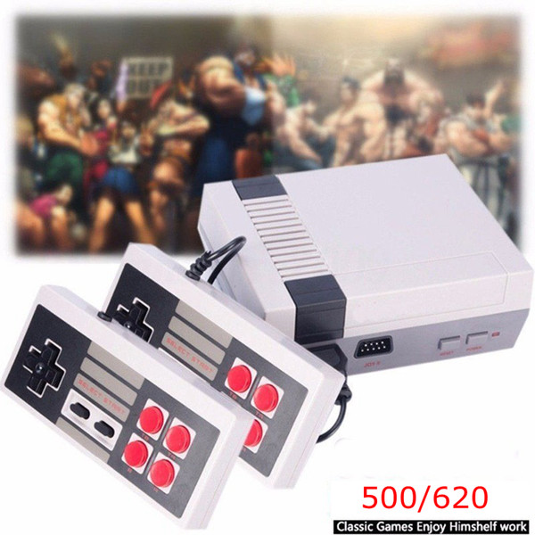 Classic Mini AV/TV Game Console can store 500/620 games Video Handheld for NES games consoles with retail boxs