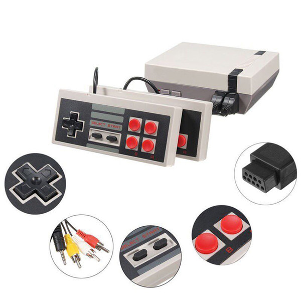 Fashion Mini TV Can Store 620/500 Game Console Video Handheld for NES Games Consoles with Retail Box DHL Shipping